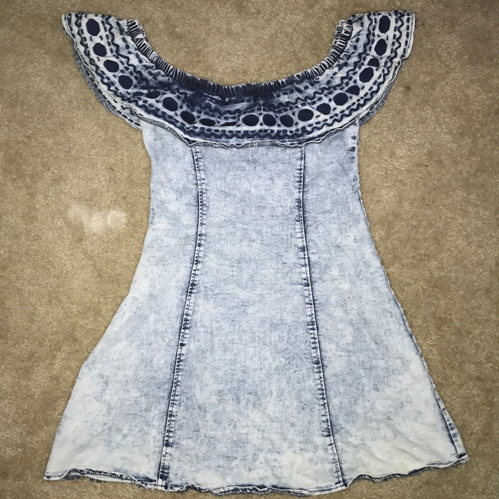 Jean off shoulder summer dress SOLD